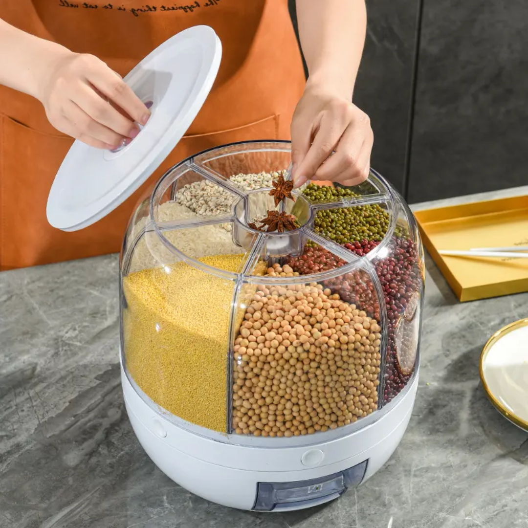 Rotating food dispenser  25.5x25.5x26CM