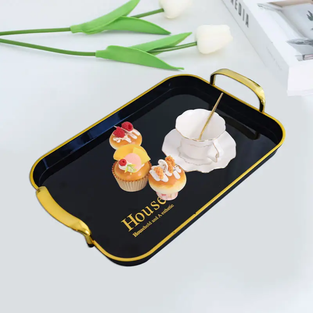 3pcs round and rectangular /circle multipurpose serving tray set