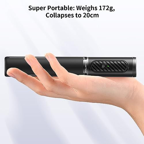 ATUMTEK Selfie Stick Tripod, Extendable 3 in 1 Aluminum Bluetooth Selfie Stick with Wireless Remote and Tripod Stand for iPhone 16/15/14/13/12/11 Pro Max/XS Max/XS/XR/X/8/7, Samsung Smartphones Black