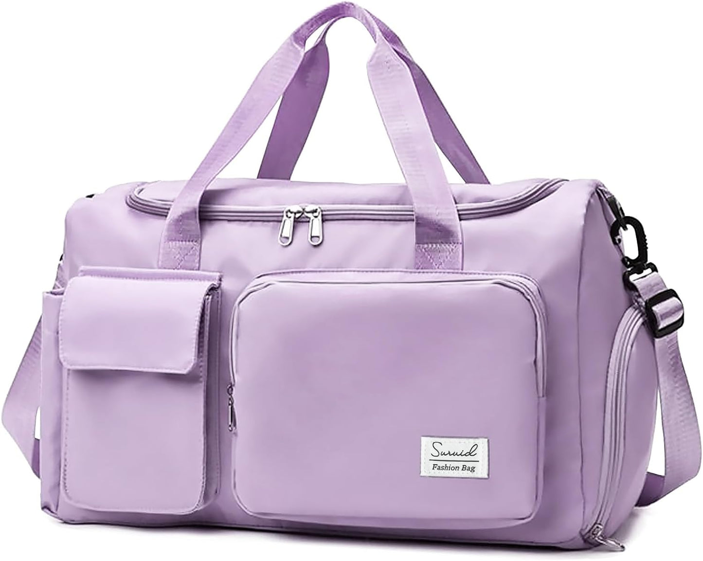 Sports Gym Bag with Shoes Compartment Travel Duffel Bag with Dry Wet Separated Pocket for Men and Women, Overnight Bag Weekender Bag Training Handbag Yoga Bag - Blue