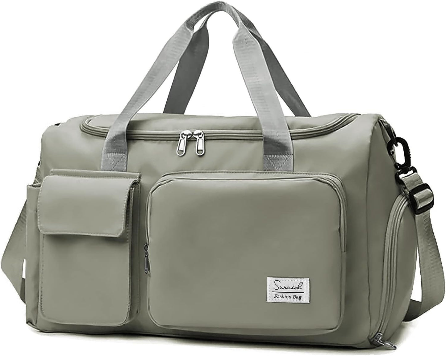 Sports Gym Bag with Shoes Compartment Travel Duffel Bag with Dry Wet Separated Pocket for Men and Women, Overnight Bag Weekender Bag Training Handbag Yoga Bag - Blue