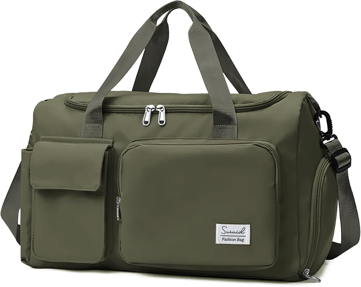 Sports Gym Bag with Shoes Compartment Travel Duffel Bag with Dry Wet Separated Pocket for Men and Women, Overnight Bag Weekender Bag Training Handbag Yoga Bag - Blue