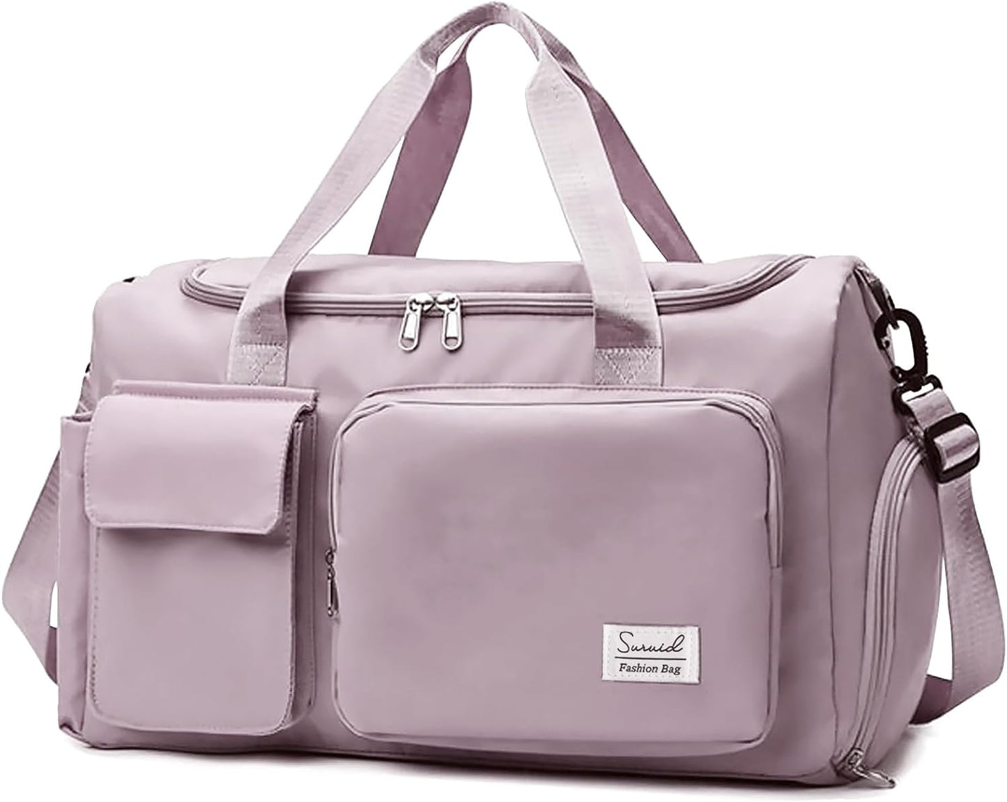 Sports Gym Bag with Shoes Compartment Travel Duffel Bag with Dry Wet Separated Pocket for Men and Women, Overnight Bag Weekender Bag Training Handbag Yoga Bag - Blue