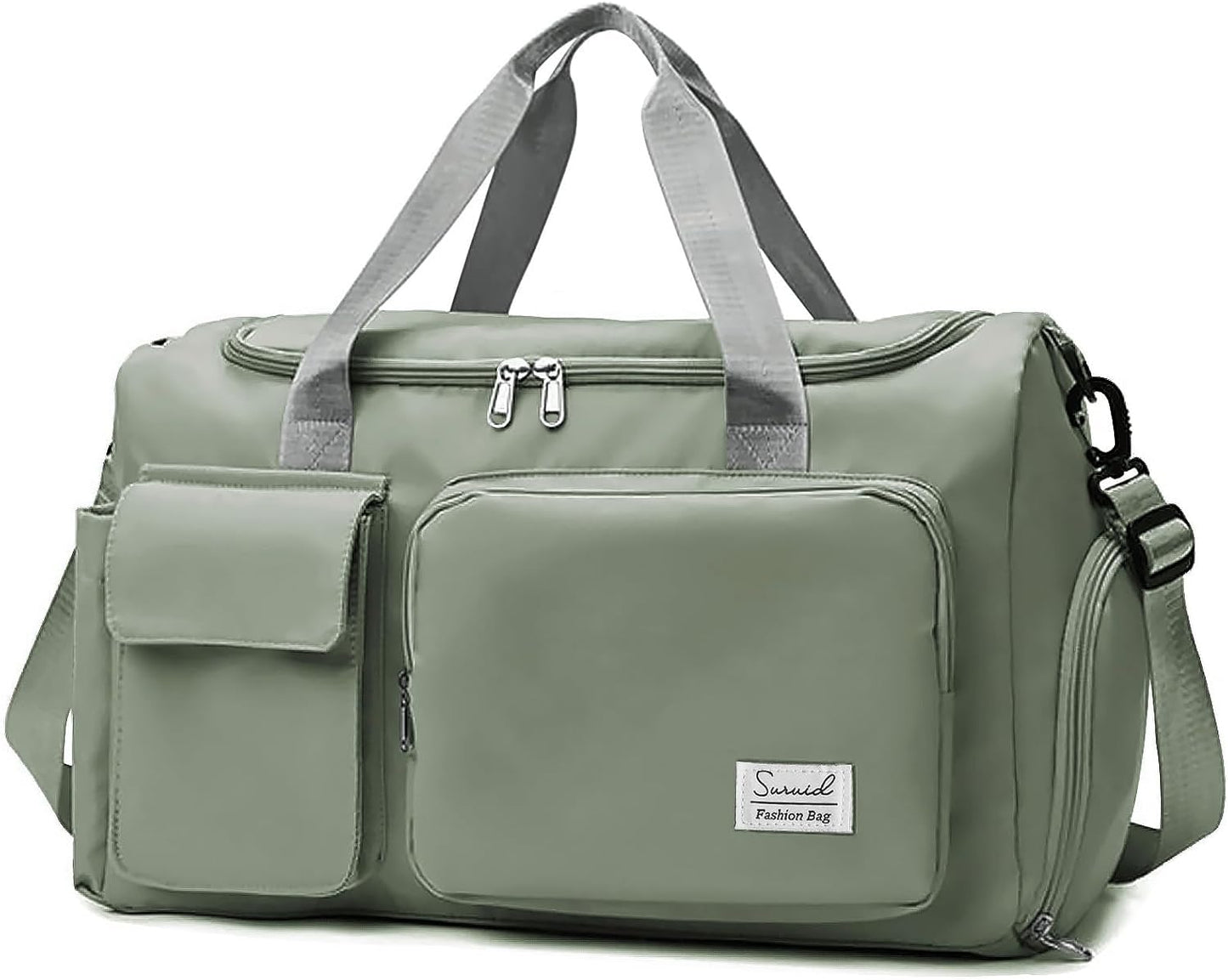 Sports Gym Bag with Shoes Compartment Travel Duffel Bag with Dry Wet Separated Pocket for Men and Women, Overnight Bag Weekender Bag Training Handbag Yoga Bag - Blue