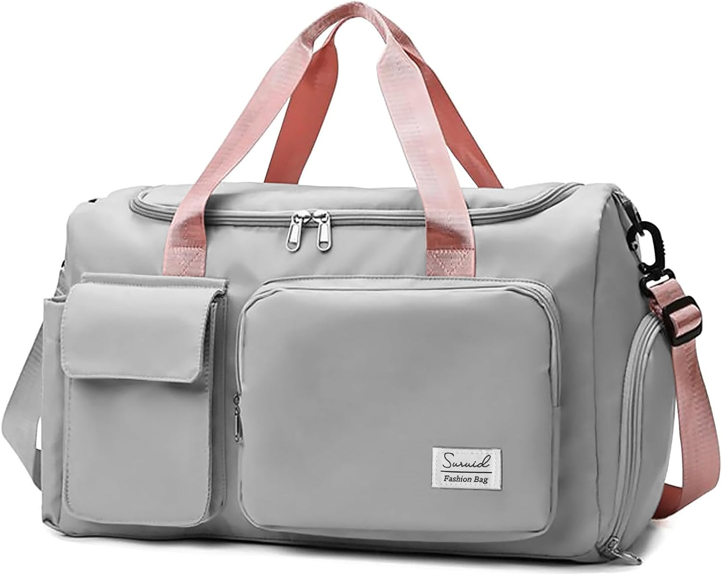 Sports Gym Bag with Shoes Compartment Travel Duffel Bag with Dry Wet Separated Pocket for Men and Women, Overnight Bag Weekender Bag Training Handbag Yoga Bag - Blue